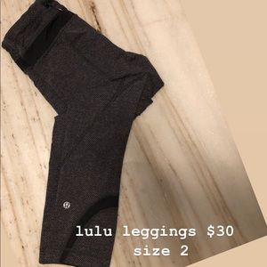 Full length lululemon leggings - size 2